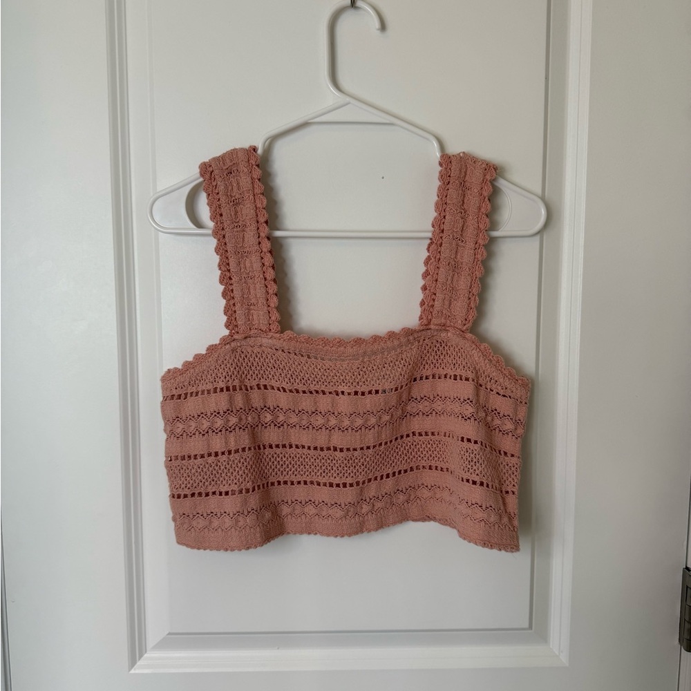 aerie Crochet Crop Top - Picture 2 of 6